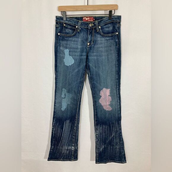 Vintage Miss Vigoss Jeans Women’s 5/6 Bootcut Mid Rise Embroidered Y2K - Picture 2 of 14